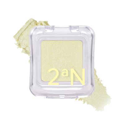 2aN Pure Glash Highlighter  Glass-Like Sheen Powder Highlighter for a Natural, Radiant Glow | Buildable, Long-Lasting, Lightweight Formula (LEMONGRASS, 0.8oz)