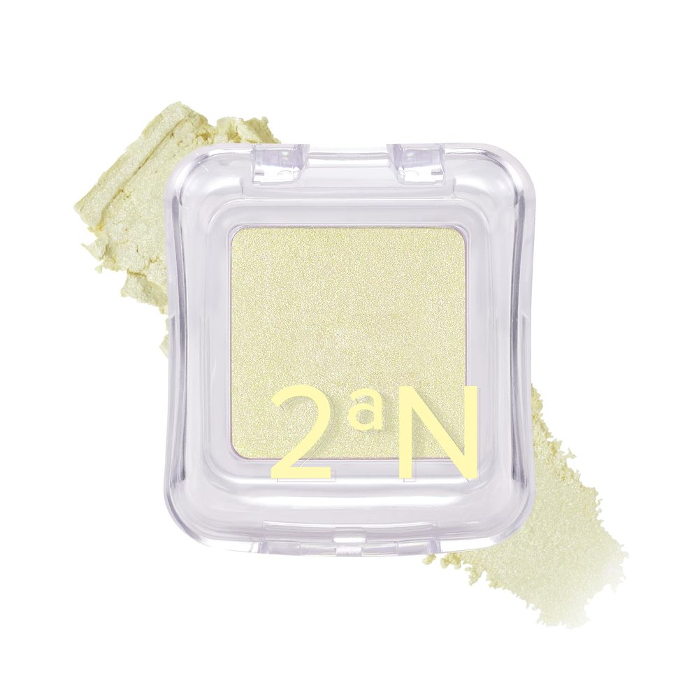 2aN Pure Glash Highlighter  Glass-Like Sheen Powder Highlighter for a Natural, Radiant Glow | Buildable, Long-Lasting, Lightweight Formula (LEMONGRASS, 0.8oz)