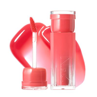 2aN Glaze Bouncing Tint  Lightweight, Moisturizing Lip Tint with High-Shine Finish, Smooth, Light Plumping, Comfortable Wear, Korean Makeup (Chewy, 0.16 oz)