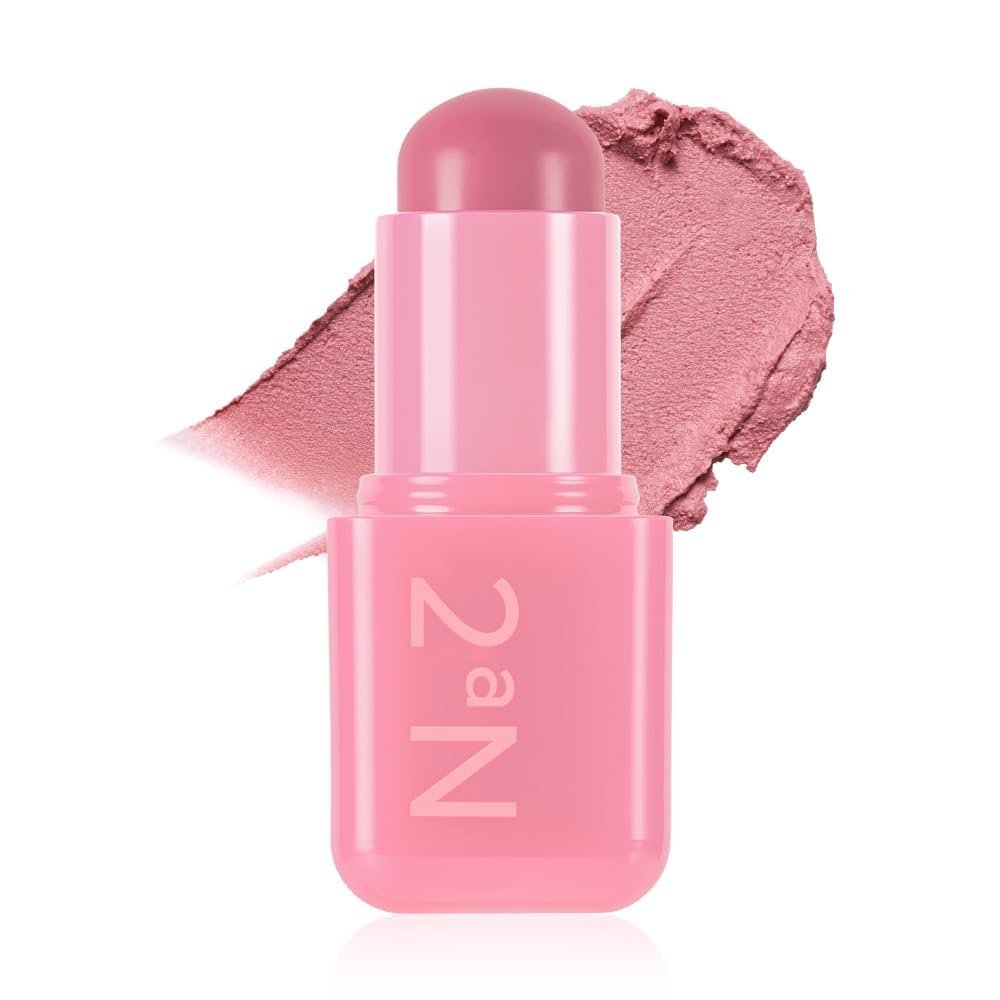 2aN Pocket Cotton Blurring stick (04 Hug Pink, 0.12oz)  2-in-1 Lip and Cheek Soft Blur Stick, Cloudy Matte Finish, Tone-on-Tone Makeup, Lightweight Watercolor Texture