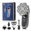 9 Floating Heads Detachable Head Shavers,6 in 1 Electric Razor IPX6 Waterproof for Bald Men, Wet Dry Mens Grooming Kit,LED Display Rechargeable 9D Rotary Shaver Grooming Kit with Type-C Charge view 1