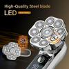 9 Floating Heads Detachable Head Shavers,6 in 1 Electric Razor IPX6 Waterproof for Bald Men, Wet Dry Mens Grooming Kit,LED Display Rechargeable 9D Rotary Shaver Grooming Kit with Type-C Charge view 4
