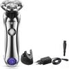 Electric Shavers for Men, Wet Dry Rechargeable Pro Electric Shaver Beard Electric Razor for Men Facial Shaving Machine with Smart Cleaner view 1