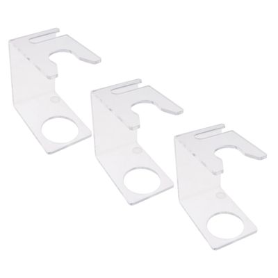 FRCOLOR 3pcs Razor Rack for Men Shaving Brush Holder Safety Razor Stand Transparent Design for Organized Toiletries for Bathroom Storage Grooming Essentials