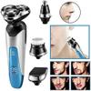 Electric Razor, Electric Shavers for Men, Dry Wet Waterproof Mens Rotary Facial Shaver, Face Shaver Cordless Travel USB Rechargeable with Beard Trimmer LED Display for Shaving Husband Dad view 3