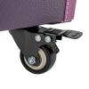 Ageanbri Rolling Makeup Case with Drawers&4 Wheel, Cosmetic Case Trolley, Make Up Suitcase Cosmetic Trolley, Portable Multifunction Makeup Suitcase (Copper Clasp Purple) view 2