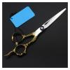6 Inch Golden Dragon Handle Barber Scissors, Hairdressing & Thinning Shears, Professional Stainless Steel Beauty Scissors for Hair Salon, Home & Pet Grooming view 3
