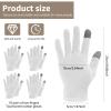 10 Pairs Cotton Gloves for Dry Hands, Reusable Moisturizing Gloves with Touching Design Convenient Jewelry Gloves for Women Men Cleaning Housework Driving Photography view 2