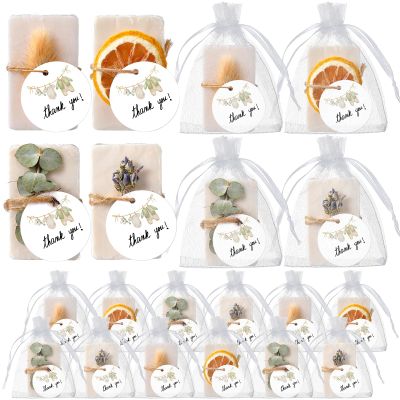 Leelosp 24 Pcs Mini Eucalyptus Baby Shower Soap Party Favor Thank You Gift