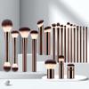 20pcsProfessional Makeup Brush Set, Rose Gold handle, Synthetic Bristles view 1