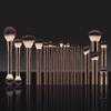 20pcsProfessional Makeup Brush Set, Rose Gold handle, Synthetic Bristles view 3