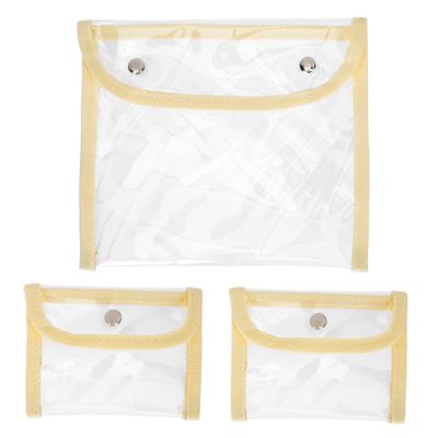 12 Pcs Pvc Transparent Bag Change Pouch Clear Toiletry Bags Money Storage Pouch Mini Cosmetic Bag Clear Makeup Bags Travel Wash Bag Cards Storage Bag Document Folders Clear Wallet/1211(Transparentx5pc