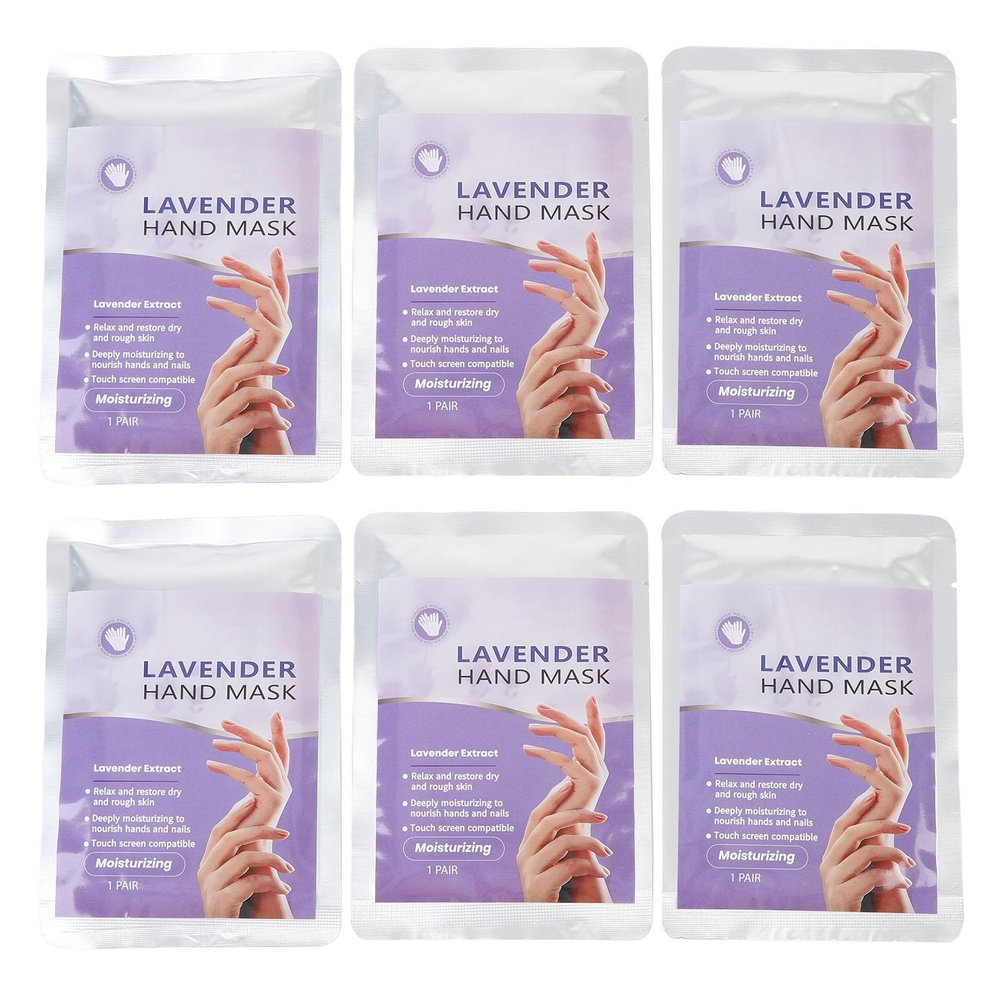BTSEURY Hand Mask, 6 Pairs Moisturizing Hand Mask for Dry Hands Skin Care Gentle Hydrating Hand Mask Easy to Use