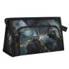 Hsnar Waterproof Cosmetic Bags for Women Plain Marble Pattern Makeup Organizer Toiletry Bag with Zipper Pockets, Travel Makeup Bag for Business, Beach & Gym view 1