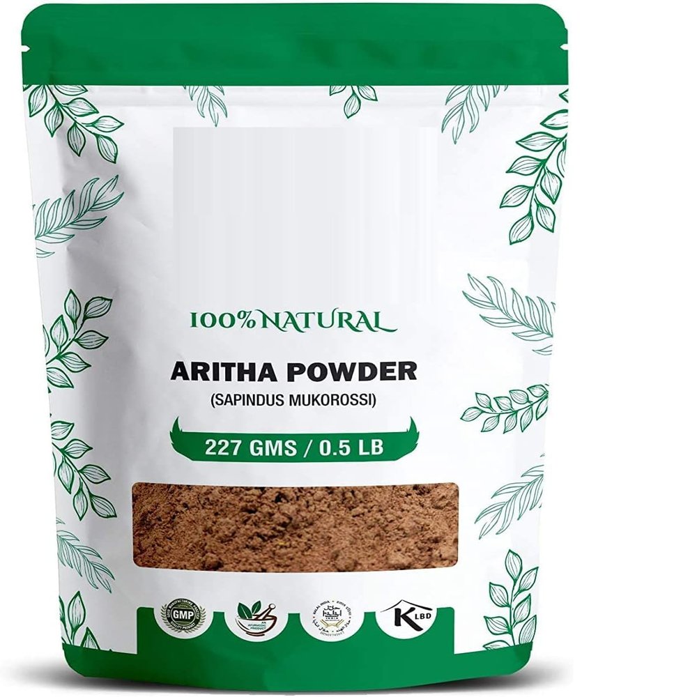 100% Natural Aritha/Reetha/Ritha/Soapnuts (Sapindus Mukorossi) Powder for Silky & Smooth Hairs
