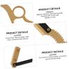 FRCOLOR 4pcs Manual Beard Shaver Finger for Precise Grooming for Beard Eyebrows Body Hair Black Included view 4