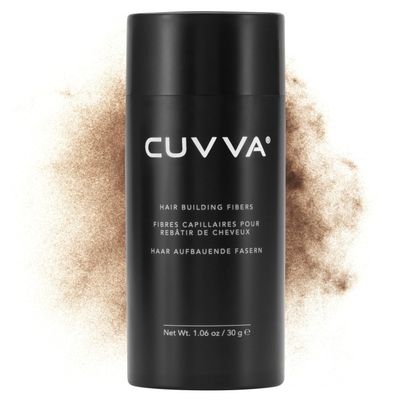 CUVVA Hair Building Fibers (30g) - Instantly Fill in Fine and Thinning Hair to Create a Thicker, Fuller Look - 13 Different Shades for Men & Women - Dark Auburn