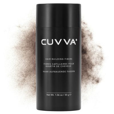 CUVVA Hair Building Fibers (30g) - Instantly Fill in Fine and Thinning Hair to Create a Thicker, Fuller Look - 13 Different Shades for Men & Women - Hazel Brown