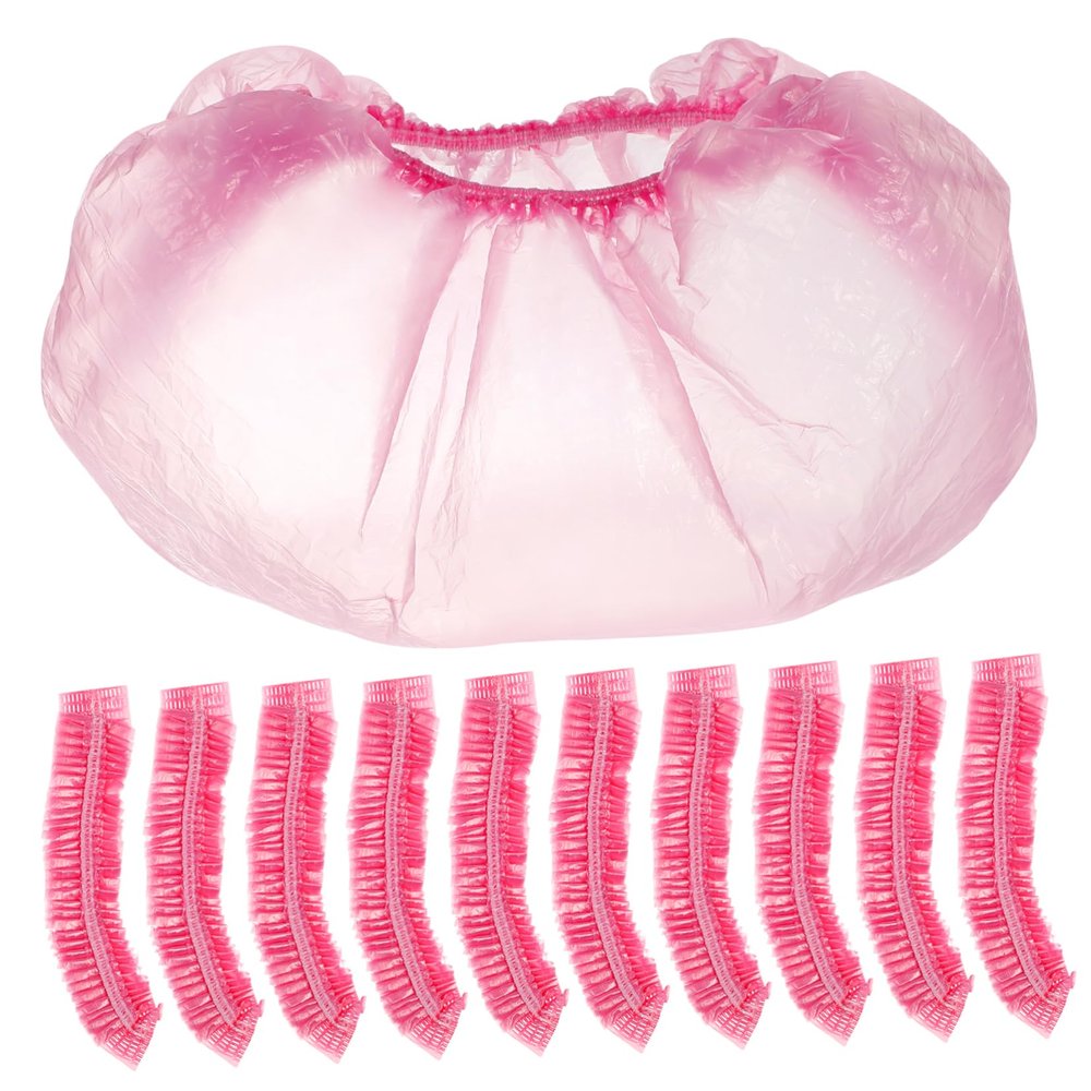 FOYTOKI Beauty Tray Bag 300pcs Disposable Wash Basin Liners Pink Bowl Liners Salon Supplies