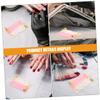 BIUDECO 2pcs Vintage Nail Art Mixing Palette Display Frame Mixing Tool for Gel Polish and Nail Art Drawing and Stable view 3