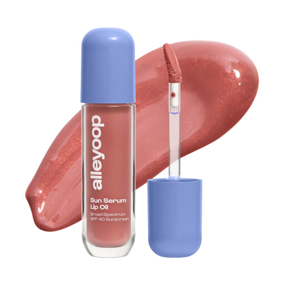 ALLEYOOP Sun Serum Lip Oil SPF 40  Tinted Lip Oil with SPF, Hydrating Tinted Lip-Moisturizer for Women, Lips Sunscreen for Cracked Lips, Smooths & Soothes, Vegan, Travel-Friendly, Daylight