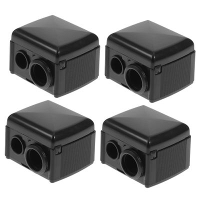 FOMIYES 4pcs Eyeliner Pencil Sharpener Waterline Brow Pen Sharpener Makeup Pen for Women Double Hole Cosmetic Tool School Office Supplies