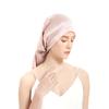 100% Mulberry Silk Bonnet 19 Momme - Long Sleeping Cap, Tie Band for Braids & Curly Hair - Silk Hair Wrap for Women Night Cap Light Pink view 2