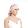 100% Mulberry Silk Bonnet 19 Momme - Long Sleeping Cap, Tie Band for Braids & Curly Hair - Silk Hair Wrap for Women Night Cap Light Pink view 4