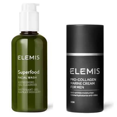 ELEMIS Superfood Facial Wash and ELEMIS Pro-Collagen Marine Cream for Men