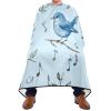 ALAZA Birds Musical Notes Barber Cape for Men Women, Waterproof Haircut Apron Beard Shaving Bib Hair Cutting Cloth 55 x 65 Inch view 2