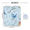 ALAZA Birds Musical Notes Barber Cape for Men Women, Waterproof Haircut Apron Beard Shaving Bib Hair Cutting Cloth 55 x 65 Inch view 3