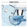 ALAZA Birds Musical Notes Barber Cape for Men Women, Waterproof Haircut Apron Beard Shaving Bib Hair Cutting Cloth 55 x 65 Inch view 4