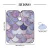 ALAZA Mermaid Scale Marble Barber Cape for Men Women, Waterproof Haircut Apron Beard Shaving Bib Hair Cutting Cloth 55 x 65 Inch view 3