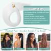 Locescsoc 28 Inch Straight Hair Extensions 150g 3 Packs Bone Straight Braiding Hair, Soft Synthetic Bundles Crochet Braids Hair Bundles for Braiding (white, 28 Inch 3 Bundles) view 4