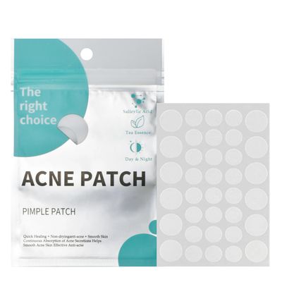 The Right choice Acne Pimple Patches (36 Count) In Two Sizes | Acne Spot Cover Patches with SalicylicAcid, TeaTree & Niacinamide  Fast Healing, Invisible & Gentle