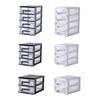 IMIKEYA Type Storage Box Layers Plastic Desktop Organizer Cosmetics Storage Easy to Find Your Items view 3