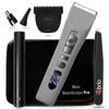 Brio Beardscape V1 Gray Bundled with Zero Blade, Nose Trimmer, Tweezer & Pro Travel Case, Featuring Adjustable Ceramic Blade & Length Guards, a Complete Kit for All Your Grooming Needs view 1