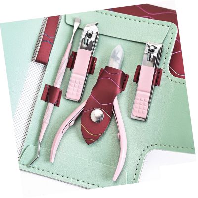 Cuticle Trimmer With Cuticle Pusher Nails Cutter Professional Pedicure Manicure Tool Nails Nippers Set Nails Care Tool