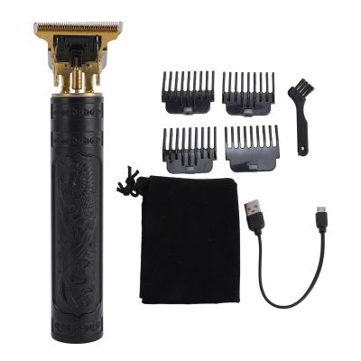 AYNEFY Hair Trimmer Set, Electric Beard Trimmer Hair Cutting Clippers with 4 Guiding Combs Multifunction Beard Grooming Kit Ergonomic Design Accuracy T Blade for Home Salon (Black)