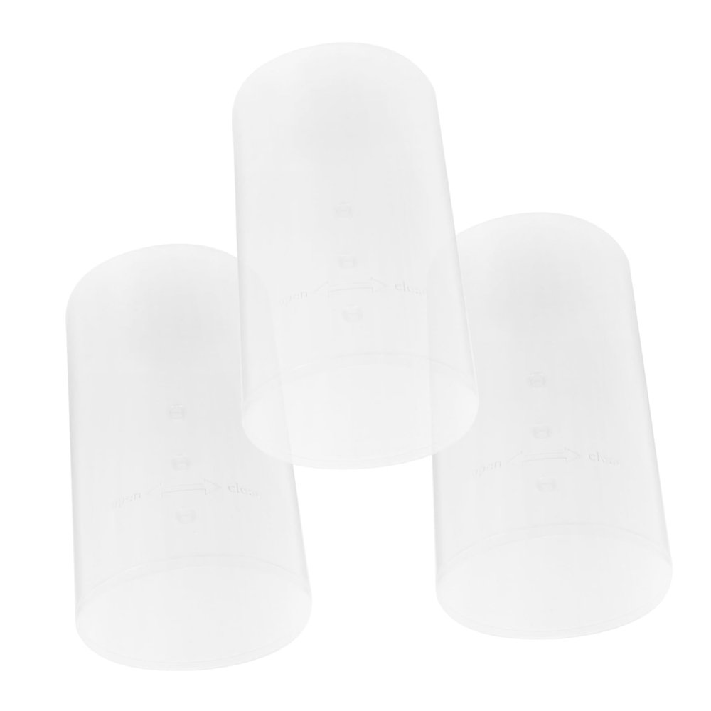 IMIKEYA 3pcs Travel Makeup Brush Holders Adjustable Dustproof Organizers for Cosmetics for Women Dresser and Vanity Storage