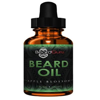 Beard Oil Moisturizes The Skin Under The Hair Stimulates Hair Growth Makes Hair Softer, Smooth Moisturizes Hair Eliminates Itchy Skin Treats Split ends And Frizziness (1 fl oz/30ml, AppleBlossom)