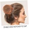 BIUDECO 10pcs Reusable Mesh Bun Covers Lace Trim for Dancers and Everyday Use Elegant Hair Nets for Scenarios view 3