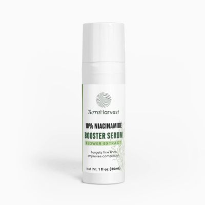 10% Niacinamide Serum Booster Pore Minimizer & Skin Brightening Formula with Sodium Hyaluronate & Chamomile Extract Hydrating & Balancing Face Serum for Radiant, Even-Toned Skin 1 fl oz