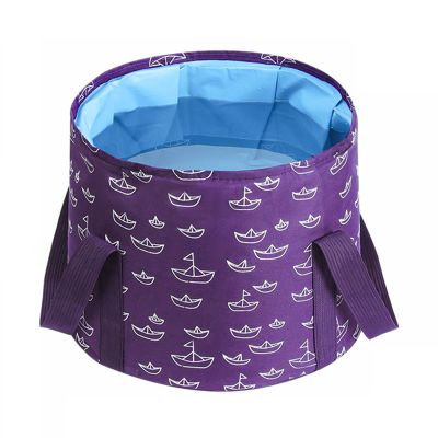 Collapsible Bucket for Soaking Feet, Purple Portable Travel Foot Bath Tub, Foot Soaking Bath Basin Portable, Foot Spa Soaking Feet Home Pedicure Basin Outdoor Camping