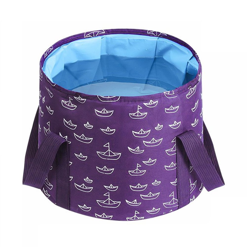 Collapsible Bucket for Soaking Feet, Purple Portable Travel Foot Bath Tub, Foot Soaking Bath Basin Portable, Foot Spa Soaking Feet Home Pedicure Basin Outdoor Camping