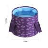 Collapsible Bucket for Soaking Feet, Purple Portable Travel Foot Bath Tub, Foot Soaking Bath Basin Portable, Foot Spa Soaking Feet Home Pedicure Basin Outdoor Camping view 2