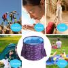 Collapsible Bucket for Soaking Feet, Purple Portable Travel Foot Bath Tub, Foot Soaking Bath Basin Portable, Foot Spa Soaking Feet Home Pedicure Basin Outdoor Camping view 3