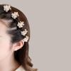 10 Pcs Sweet Mini Cute Flower-Shaped Hair Clips, Crystal Rhinestone Petal Small Hair Claw Clips Fashion Long Braid Hairstyles for Women Hair Accessories (Pink) view 3