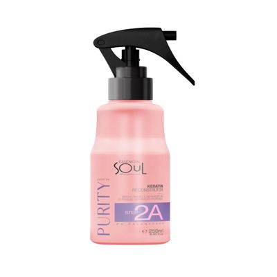 Essencial Soul Purity Keratin Hair Reconstructor, Step 2A, 8.45 fl oz, Professional Treatment