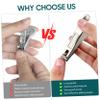 ASAKKURA 360degree Multi-Angle Nail Trimmer Fingernail Toenail Cutter Portable Nail Clipper File Leather Case view 2